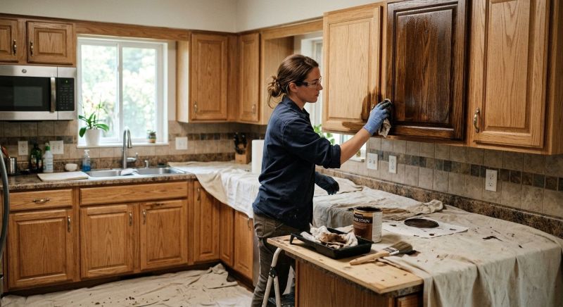 Built In Cabinetry Staining in Indianapolis, IN