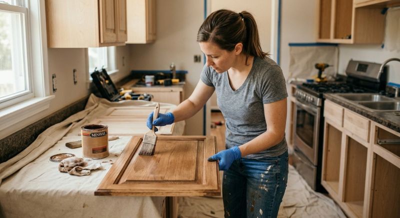 Cabinet Staining Service in Bloomington, IN