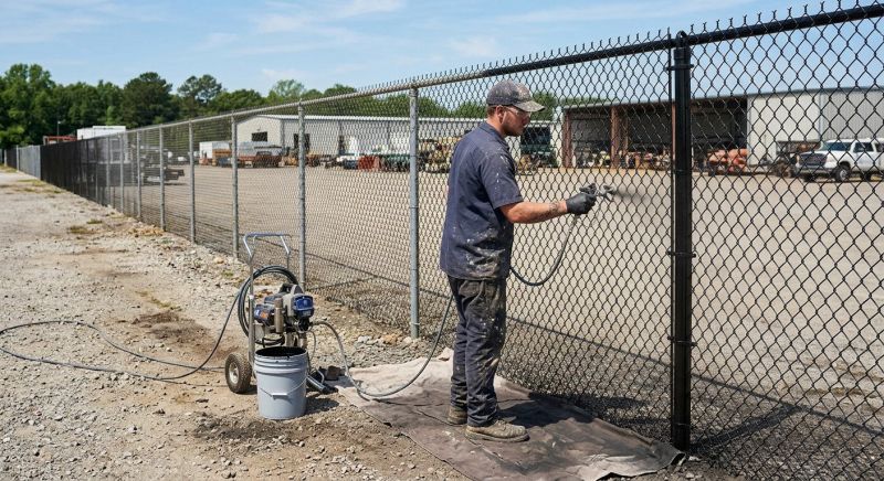 Commercial Fence Painting in Saint Petersburg, FL