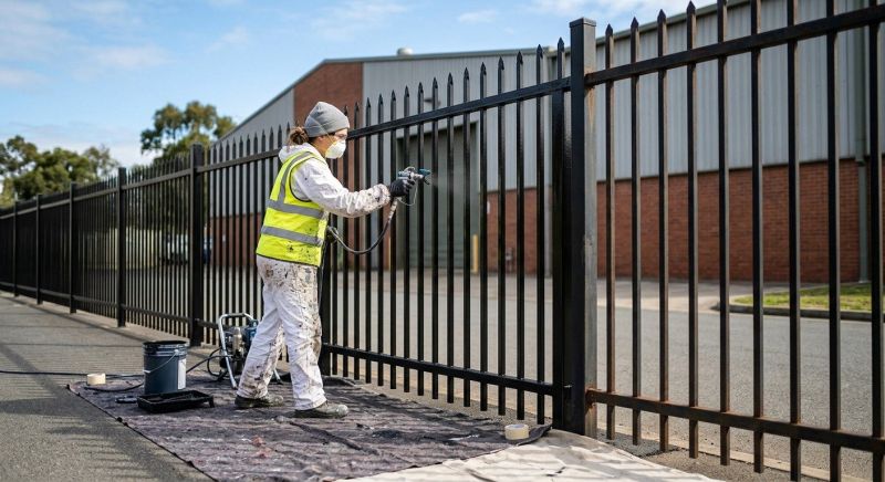Commercial Fence Painting in Fort Collins, CO