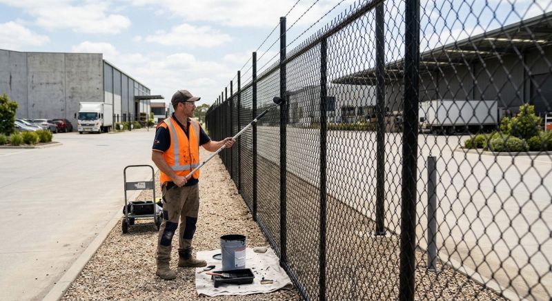 Commercial Fence Painting in Waco, TX