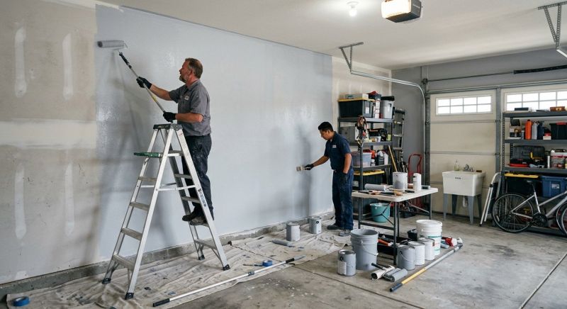Interior Garage Painting in Waco, TX