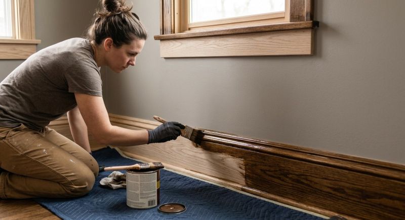 Interior Trim Staining in Waco, TX
