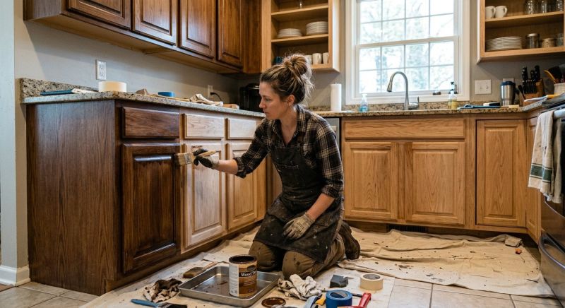 Kitchen Cupboard Refinishing in Lafayette, IN