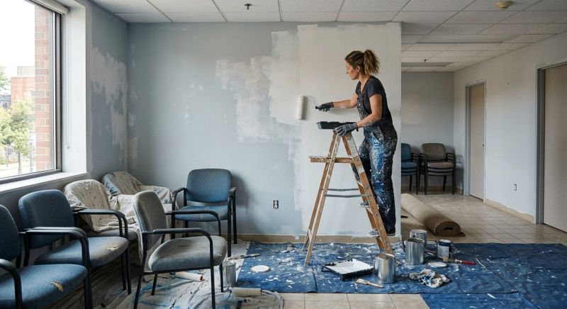 Reception Area Painting in Arvada, CO