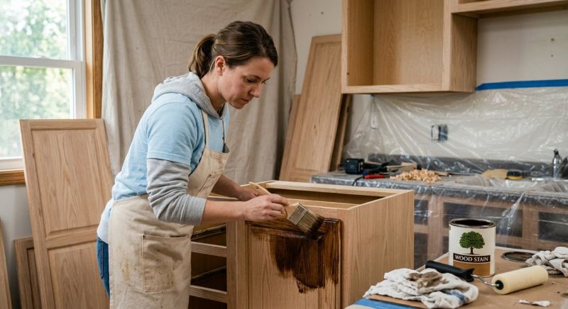 Wood Cabinet Staining in Cincinnati, OH