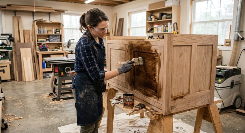 Wood Cabinet Staining in Indianapolis, IN